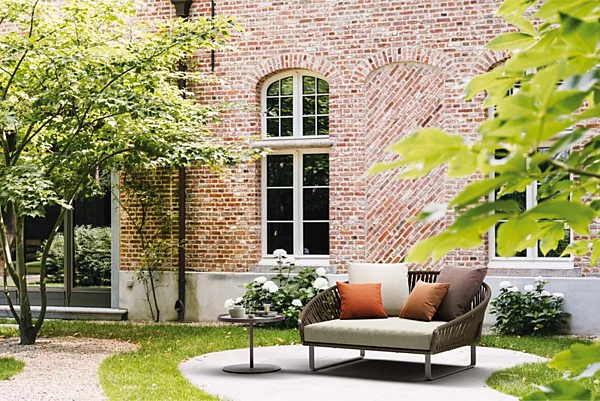 Gartenbett mit gepolsterter Rückenlehne aus Stoff KETTAL Bitta Fabrik KETTAL aus Italien. Foto №4