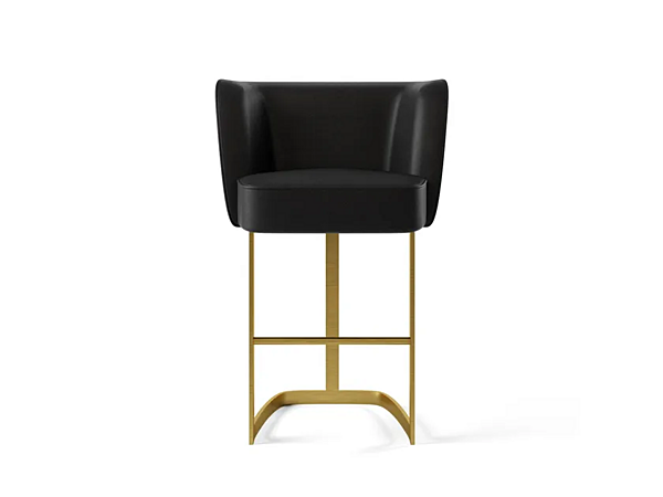 Hochgepolsterter Hocker mit Rückenlehne MARIONI JOAN 02705 Fabrik MARIONI aus Italien. Foto №1