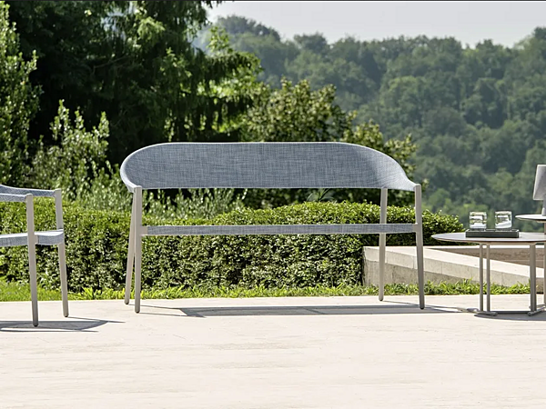 Zweisitzer Gartensofa aus pulverbeschichtetem Aluminium VARASCHIN Clever 229D25, 229D23 Fabrik VARASCHIN aus Italien. Foto №2