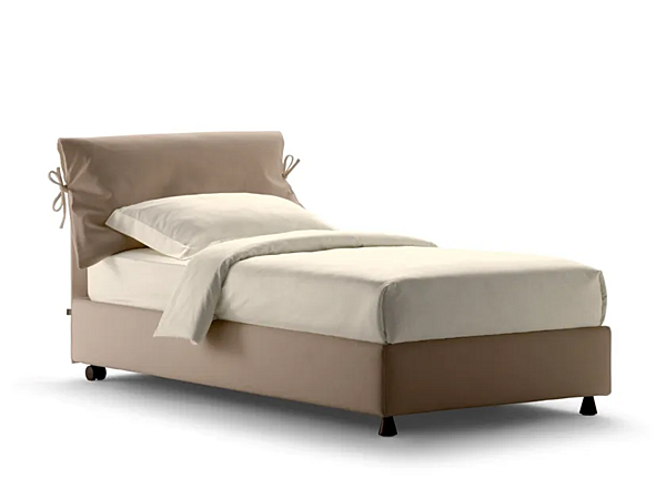 Einzelbett mit abnehmbarem Bezug Flou Nathalie Fabrik Flou aus Italien. Foto №1