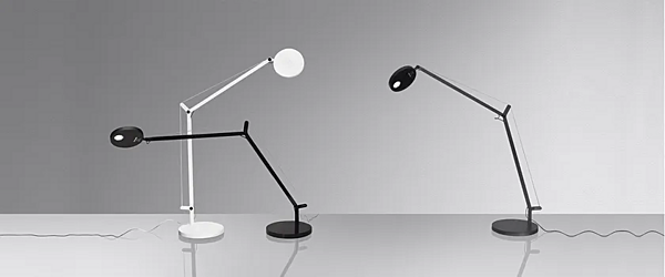 LED Tischlampe verstellbar aus Aluminium Artemide Demetra Fabrik Artemide aus Italien. Foto №9