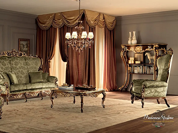 Sessel mit Armlehnen aus Stoff Modenese Luxury Interiors 11421 Fabrik MODENESE GASTONE aus Italien. Foto №4