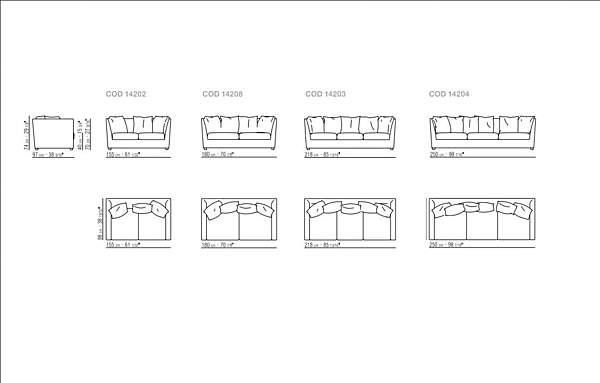 Dreisitzer Stoffsofa mit abnehmbarem Bezug FLEXFORM VICTOR Fabrik FLEXFORM aus Italien. Foto №4