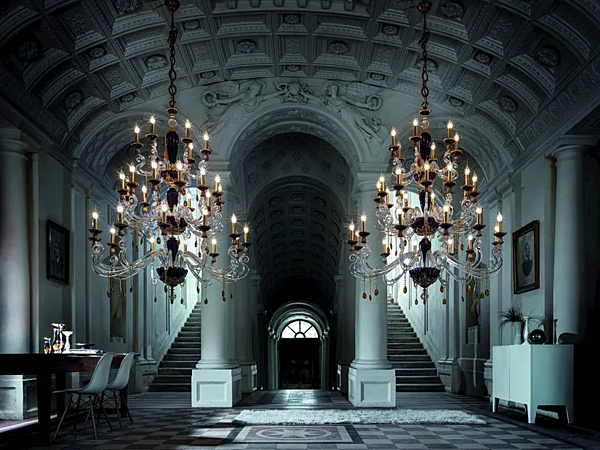 Kronleuchter mit Swarovski-Kristallen Barocco L12 12 6 Euroluce Lampadari Fabrik EUROLUCE LAMPADARi aus Italien. Foto №2
