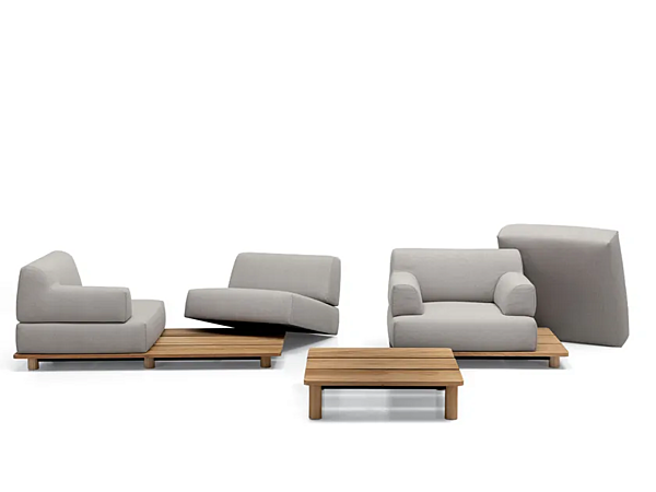 Modulares Garten-Sofa mit weicher Rückenlehne Kristalia Palco Fabrik Kristalia aus Italien. Foto №1