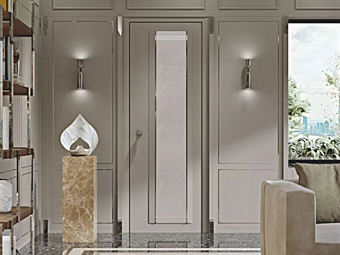 Hängende Holz- und Glastür Slim Martini Interiors Fabrik MARTINI INTERIORS aus Italien