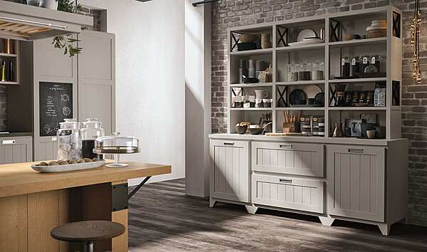 Küche mit Griffen Provenza LUBE CUCINE Fabrik LUBE CUCINE aus Italien. Foto №4