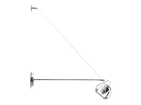 Verstellbare Wandlampe aus Metall Fabbian Beluga Farbe Fabrik Fabbian aus Italien. Foto №3