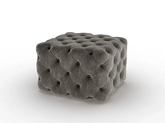 Tufted quadratischer Stoffpouf PIERMARIA CITY Fabrik PIERMARIA aus Italien