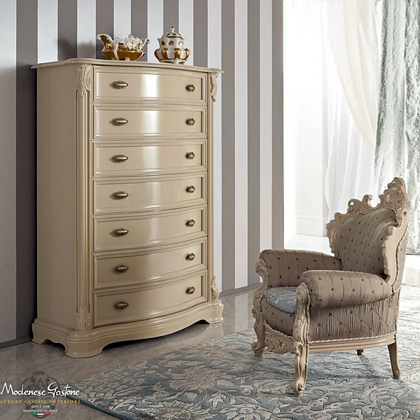 Tufted Armchair aus Stoff Modenese Luxury Interiors 13435 Fabrik MODENESE GASTONE aus Italien. Foto №2