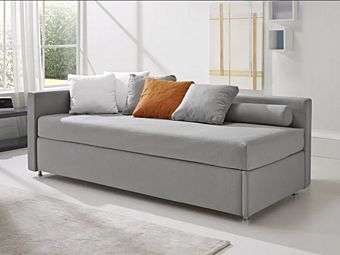 Zweisitzer Stoffsofa mit Bettfunktion Mono Duomo Design