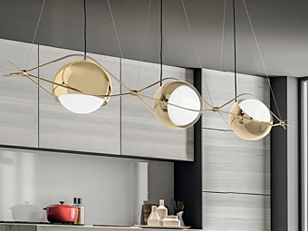 Pendelleuchte aus PMMA und Eisen Nobody S3 Euroluce Lampadari