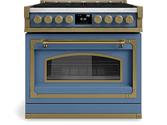 Professioneller Gaskochherd aus Edelstahl Officine Gullo Fiorentina OGG366 Fabrik Officine Gullo aus Italien