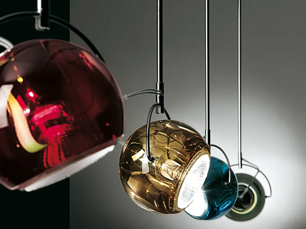 Pendelleuchte aus Glas in Beluga-Farbe Fabbian Beluga Fabrik Fabbian aus Italien. Foto №8