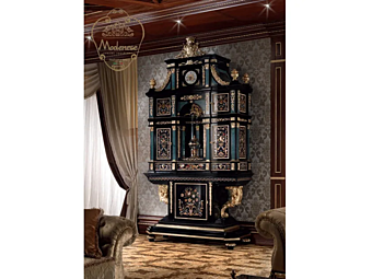 Holz hochschrank mit Türen Modenese Luxury Interiors 14639