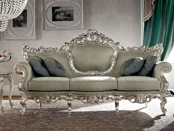 Dreisitzer Sofagarnitur aus Stoff Modenese Luxury Interiors 12408 Fabrik MODENESE GASTONE aus Italien. Foto №3