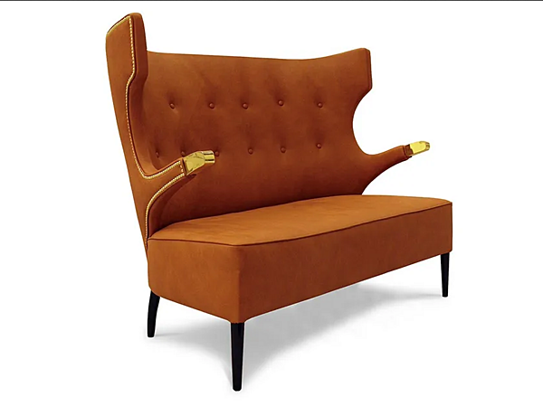 Zweisitzer Ledersofa Sika BRABBU Fabrik BRABBU aus Italien. Foto №1