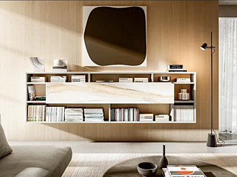 Bücherregal mit Sekretär aus Holz LAGO Kollektion Space Saving Ideas 1215 Bücherregal mit Sekretär aus Holz LAGO Kollektion Space Saving Ideas 1215 Fabrik LAGO aus Italien