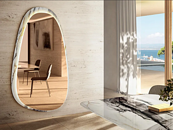 Wandspiegel mit integrierter Beleuchtung aus Glas LAGO ERA 2591 2591 Fabrik LAGO aus Italien