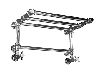 Wandmontierter Handtuchwärmer aus Messing Gaia Mobili Baku Fabrik GAIA aus Italien