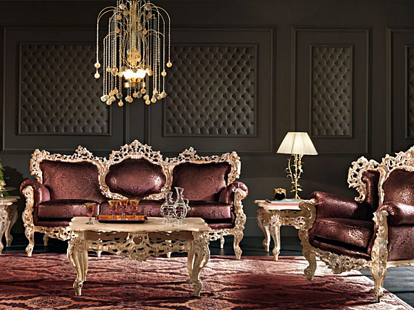 Niedriger quadratischer Couchtisch aus Massivholz Modenese Luxury Interiors 11620 Fabrik MODENESE GASTONE aus Italien. Foto №2