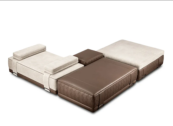 Rechteckiger Lederpouf Grant POLTRONA FRAU Fabrik POLTRONA FRAU aus Italien. Foto №6