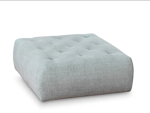 Quadratischer Stoffpouf mit abnehmbarer Hülle und Rollen Saba Cookie Square Pouf Fabrik SABA aus Italien. Foto №1