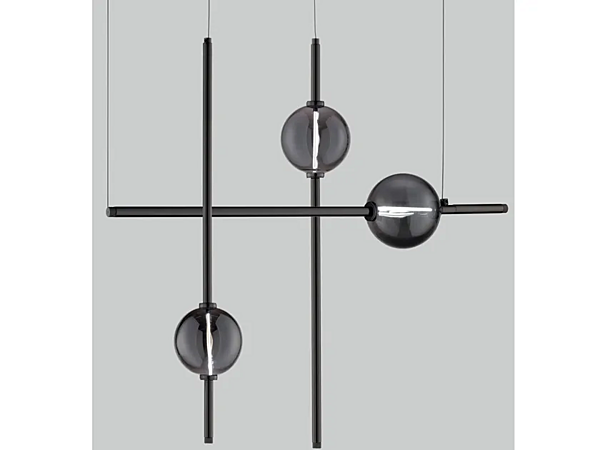 LED Pendelleuchte aus Pyrex Mikado S3 Euroluce Lampadari Fabrik EUROLUCE LAMPADARi aus Italien. Foto №1