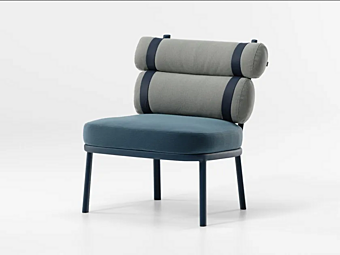 Gartenarmchair mit Stoffbezug und Armlehnen KETTAL CLUB