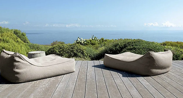 Gartenarmchair mit Stoffbezug PAOLA LENTI Float B27L, B27H Fabrik PAOLA LENTI aus Italien. Foto №5