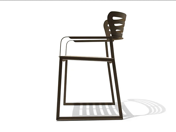 Gartenstuhl mit Armlehnen aus Aluminium GEA GIORGETTI 87041 Fabrik GIORGETTI aus Italien. Foto №4