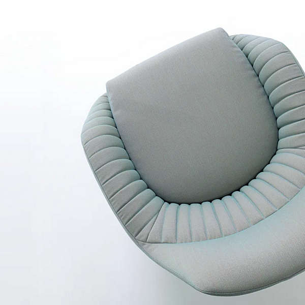 Drehbares Polsterarmchair mit Armlehnen aus Stoff LIGNE ROSET AMEDEE 18210205 Fabrik LIGNE ROSET aus Italien. Foto №5