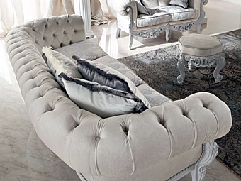 Drei-Sitzer Sofa mit gepolsterter Rückenlehne Modenese Luxury Interiors 13412 Drei-Sitzer Sofa mit gepolsterter Rückenlehne Modenese Luxury Interiors 13412 Fabrik MODENESE GASTONE aus Italien