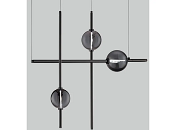 LED Pendelleuchte aus Pyrex Mikado S3 Euroluce Lampadari