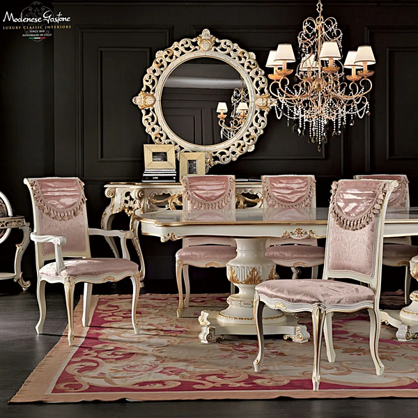 Polsterstuhl aus Stoff Modenese Luxury Interiors 11516 Fabrik MODENESE GASTONE aus Italien. Foto №2