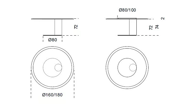 Ovaler Tisch aus Carrara-Marmor Gallotti&Radice Oto Big Fabrik Gallotti & Radice aus Italien. Foto №10