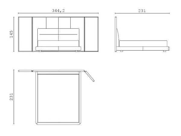 Doppelbett mit gepolsterter Rückenlehne Clermont 2 CPRN HOMOOD Fabrik CPRN HOMOOD aus Italien. Foto №3