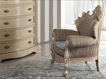 Tufted Armchair aus Stoff Modenese Luxury Interiors 13435