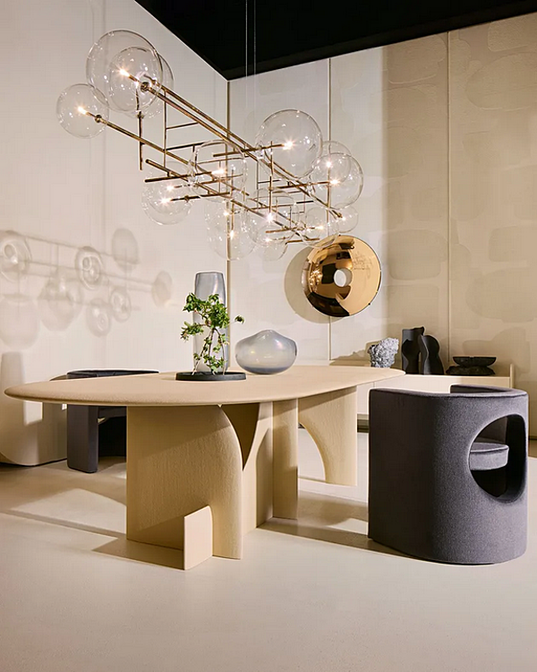 LED dimmbare Pendelleuchte aus Glas Gallotti&Radice Bolle Orizzontale Fabrik Gallotti & Radice aus Italien. Foto №3