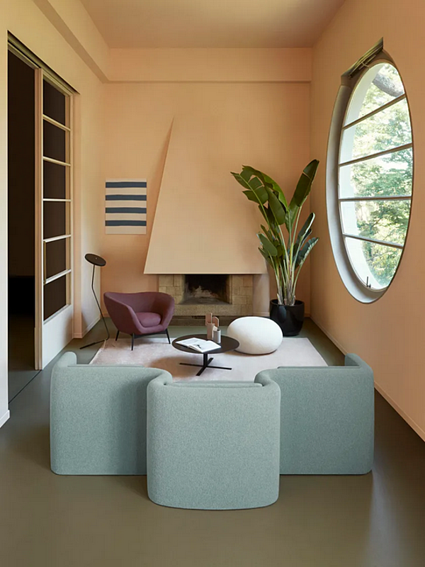 Modularer Stoffsofa Gala Saba Fabrik SABA aus Italien. Foto №4