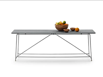 Rechteckiger Steintisch für den Außenbereich FLEXFORM Any Day Fabrik FLEXFORM aus Italien