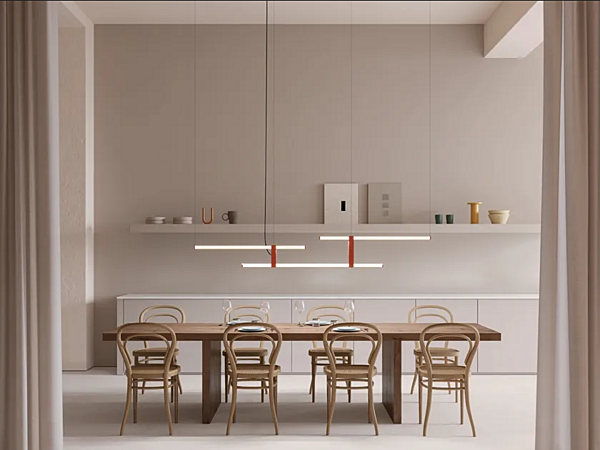 Pendelleuchte aus Borosilikatglas LED AXOLIGHT Paralela Fabrik Axolight aus Italien. Foto №3