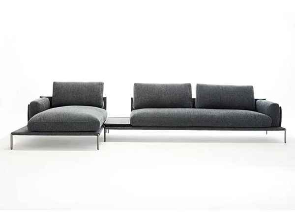 Ecksofa aus Stoff mit Chaiselongue ZANOTTA Noah Fabrik ZANOTTA aus Italien. Foto №1