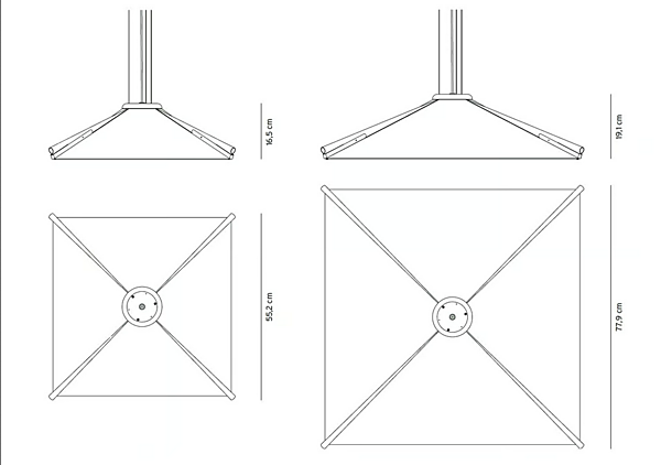 LED Pendelleuchte aus Stoff AXOLIGHT Salina Fabrik Axolight aus Italien. Foto №11