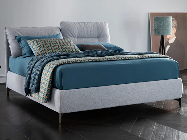 Doppelbett mit gepolsterter Rückenlehne aus Stoff Altrenotti Mikonos Fabrik Altrenotti aus Italien. Foto №1