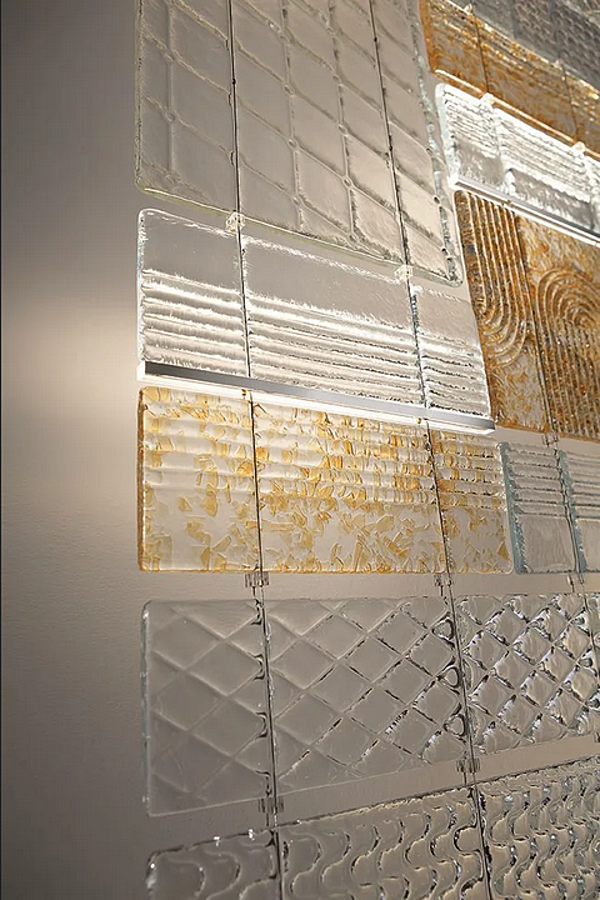 Glas Raumteiler Laminis Fabbian Fabrik Fabbian aus Italien. Foto №26