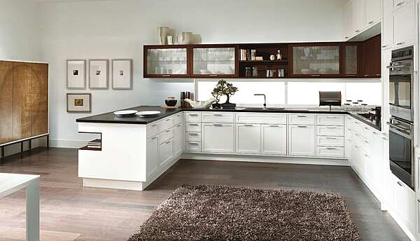 Einbauküche mit Insel aus Holz ASTER CUCINE Timeline Fabrik Aster Cucine aus Italien. Foto №6
