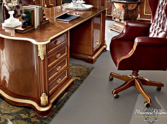 Rechteckiger Schreibtisch aus Holz mit Schubladen Modenese Luxury Interiors 13302 Rechteckiger Schreibtisch aus Holz mit Schubladen Modenese Luxury Interiors 13302 Fabrik MODENESE GASTONE aus Italien