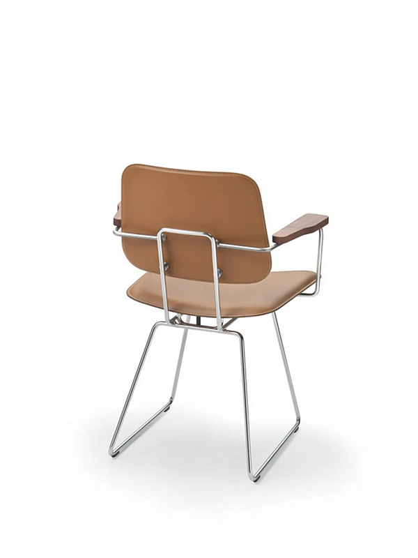 Klassischer Sessel mit Armlehnen aus gegerbtem Leder FLEXFORM ECHOES S H Fabrik FLEXFORM aus Italien. Foto №2