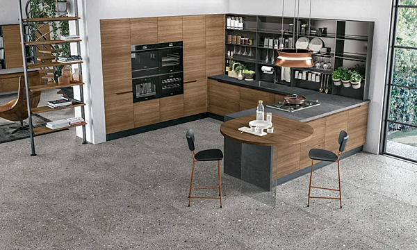 Fitted Küche mit Insel LUNA LUBE CUCINE Fabrik LUBE CUCINE aus Italien. Foto №2